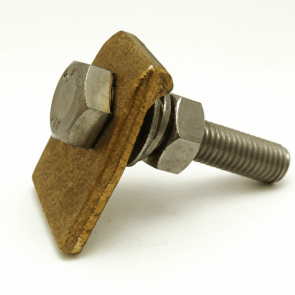 کلمپ اتصال سیم مسی بصورت افقی به سازه فلزی (کلمپ سیم به صفحه)