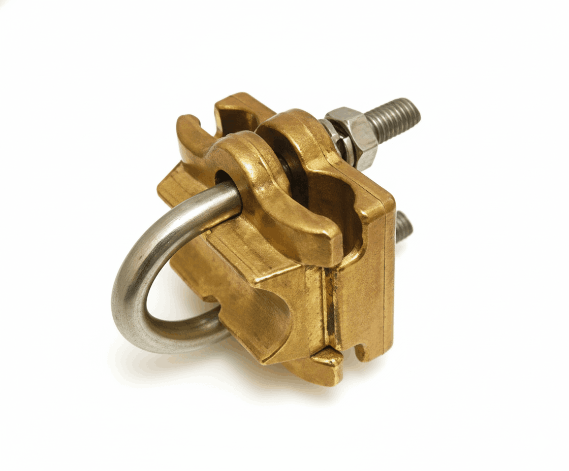 کلمپ اتصال دو سیم موازی به میله گراند کلمپ اتصال دو سیم موازی به میله گراند